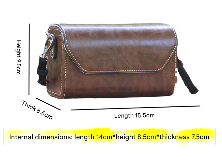 Black PU Leather Camera Bag for Fujifilm X Canon G Olympus PEN - Compact Vintage Design - Image 2