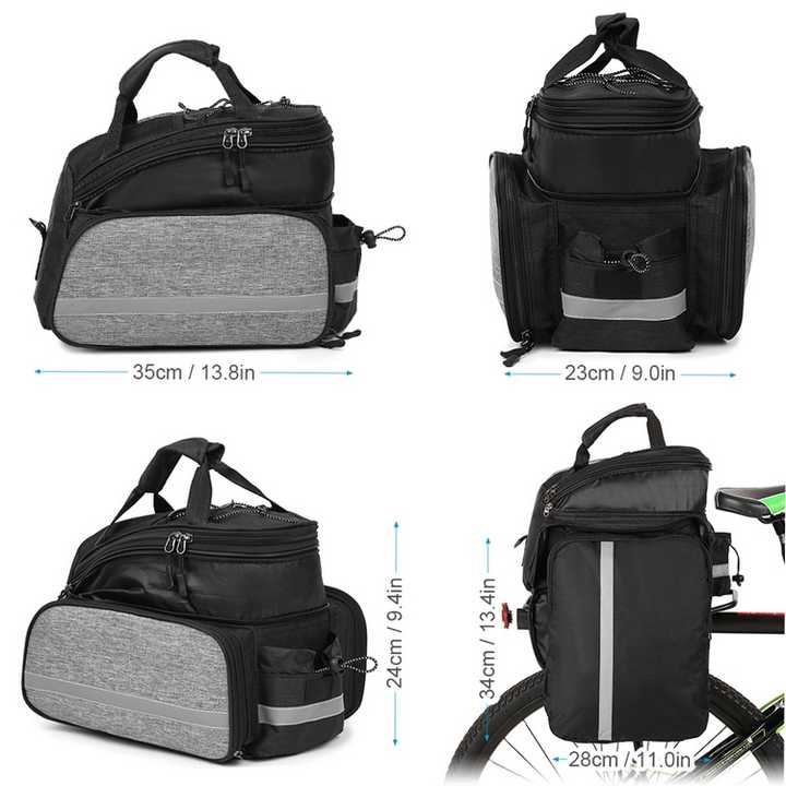 Insulated Bike Rear Rack Bag - Waterproof Storage Bag with Soft PE Padding for Cycling - Image 5
