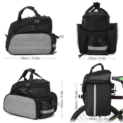 Insulated Bike Rear Rack Bag - Waterproof Storage Bag with Soft PE Padding for Cycling - Image 5