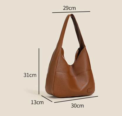 Red Retro PU Leather Tote Bag for Women - Casual Single Shoulder Crossbody Bag - Image 3