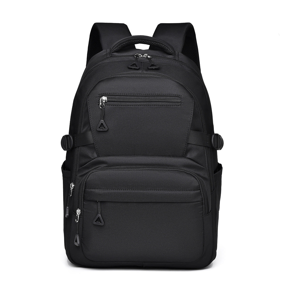 Black Trendy Korean-Style Large-Capacity Backpack for Women - 14" Laptop Travel Bag