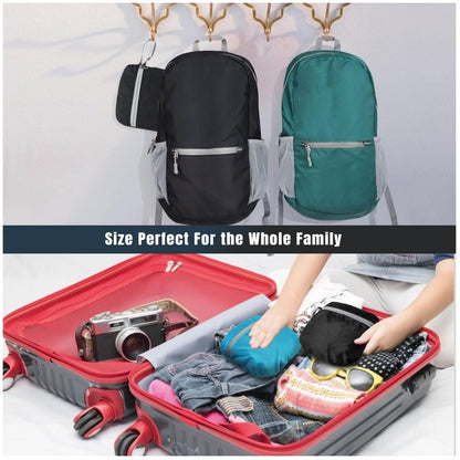 Pink Ultra-Light Foldable Outdoor Backpack - Portable Travel Hiking Bag - Image 4
