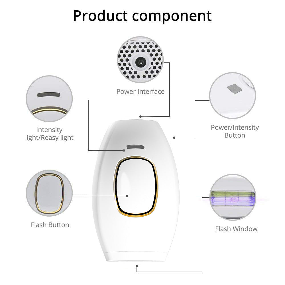 Advanced IPL 881 Laser Hair Removal Device - Sleek Home Use Electric Depilator for Women - Image 4