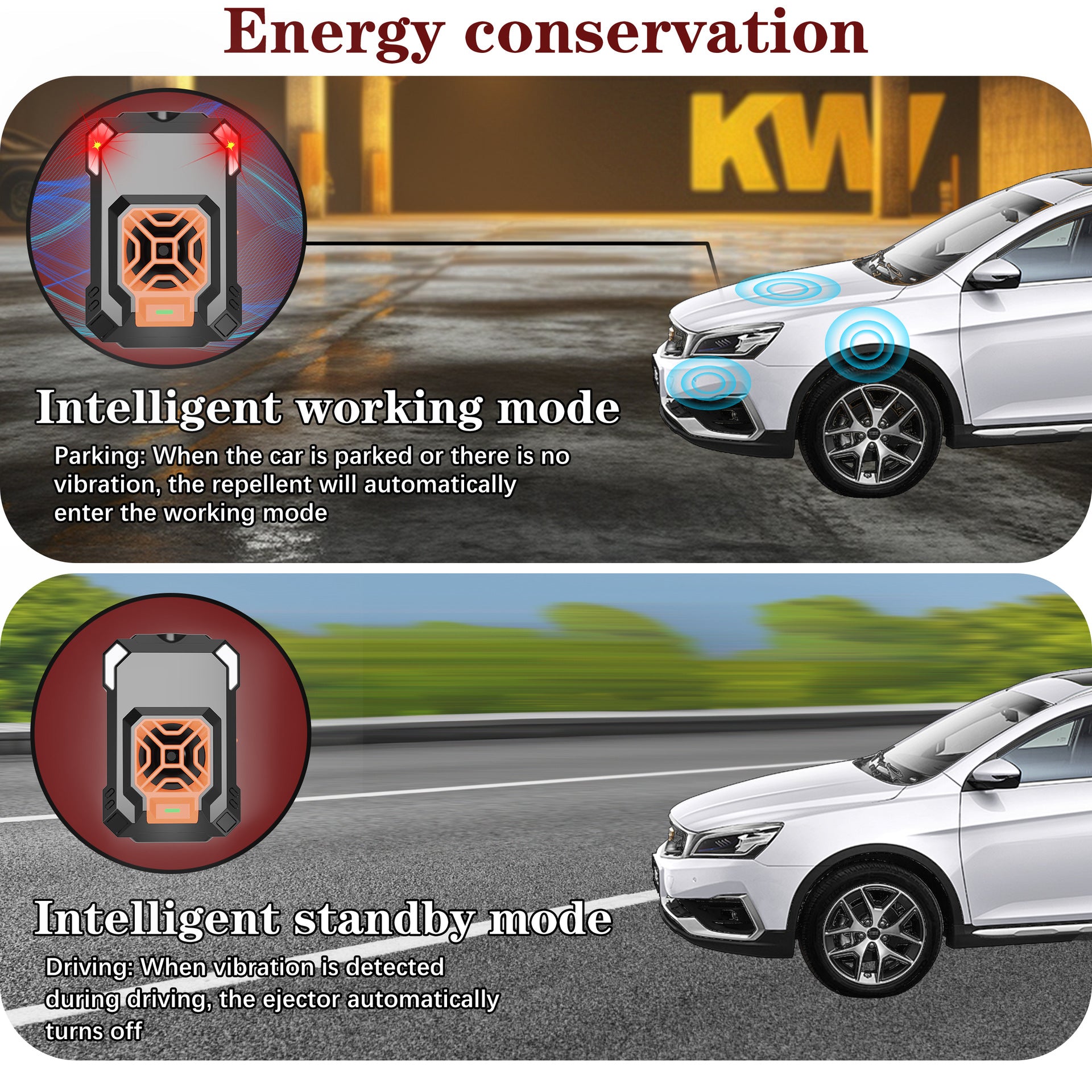Ultrasonic Car Rat Repellent with LED Flash - Automatic Start-Stop - Image 2