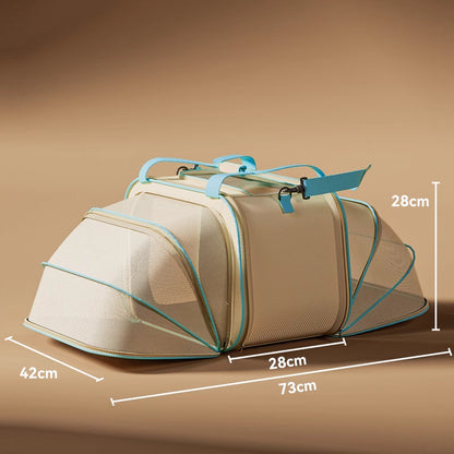 Stylish Portable Pet Backpack - Spacious Pet Carrier with Anti-Stress Design - Image 2