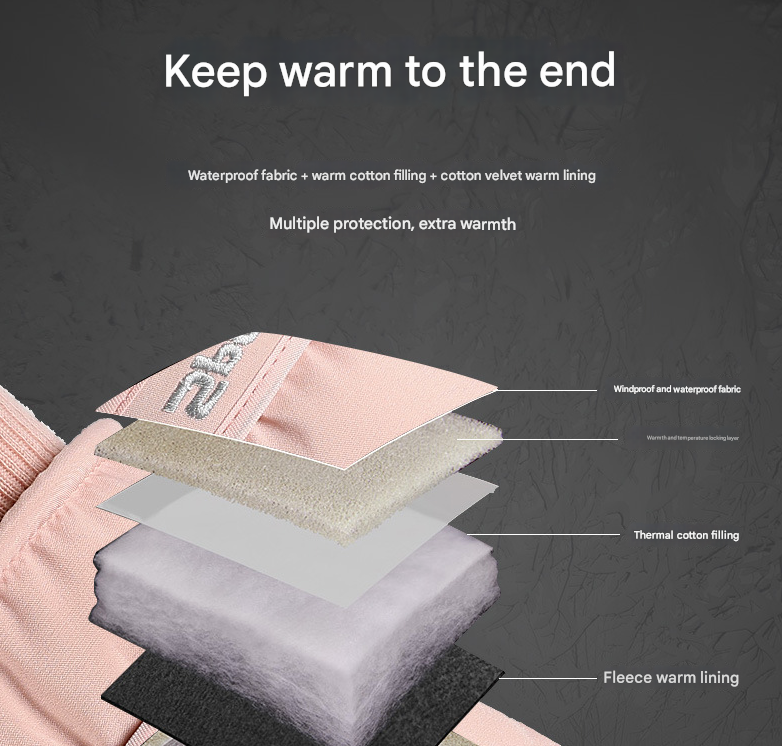 Women's Pink Top-Rated Waterproof Touchscreen Ski Gloves - Fleece-Lined for Men & Women - Image 3