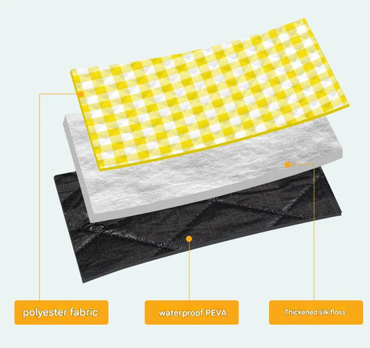 Leaves Thick Waterproof Foldable Picnic Mat - 150x200cm for Camping & Beach - Image 2