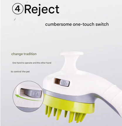 White Ultimate Pet Bathing Showerhead - Dog-Friendly Pressure-Boost Spray with Foamer - Image 4