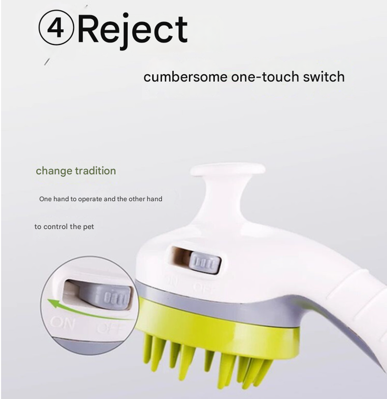 Orange Ultimate Pet Bathing Showerhead - Dog-Friendly Pressure-Boost Spray with Foamer - Image 4
