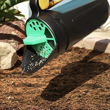 Green with Black Premium Garden Seeder - Versatile Seed and Salt Spreader - Image 2