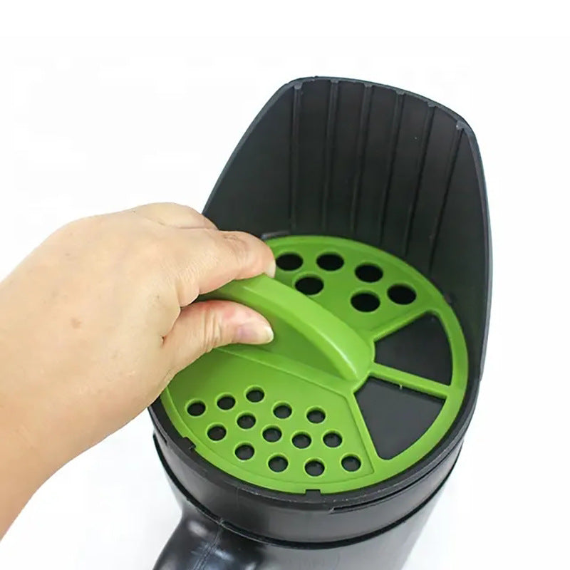 Green with Black Premium Garden Seeder - Versatile Seed and Salt Spreader - Image 3