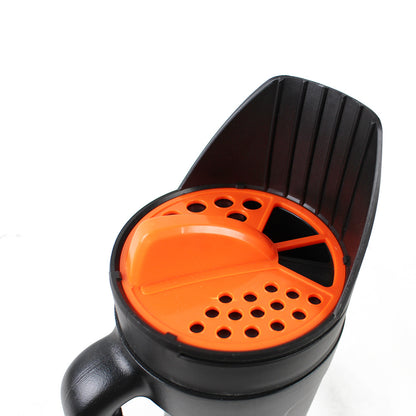 Orange with Black Premium Garden Seeder - Versatile Seed and Salt Spreader - Image 2