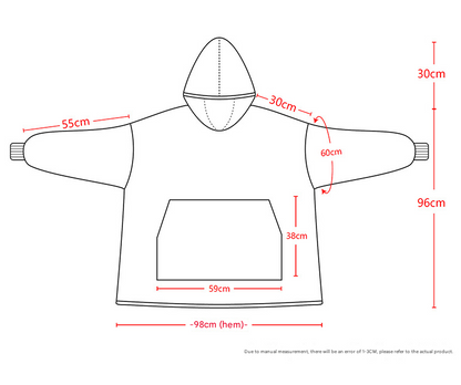 Purple Oversized Wearable Blanket Hoodie - Ultra Soft & Cozy Snuggle Pullover for Adults - Image 3