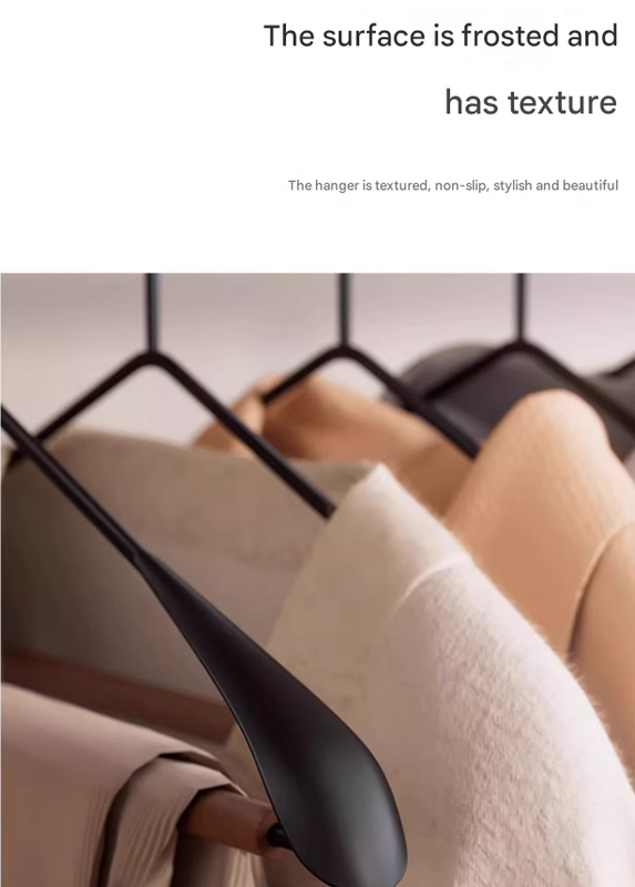 Premium Solid Wood Clothes Hangers Set of 6 - Wide Shoulder Non-Slip Suit Hangers - Image 5