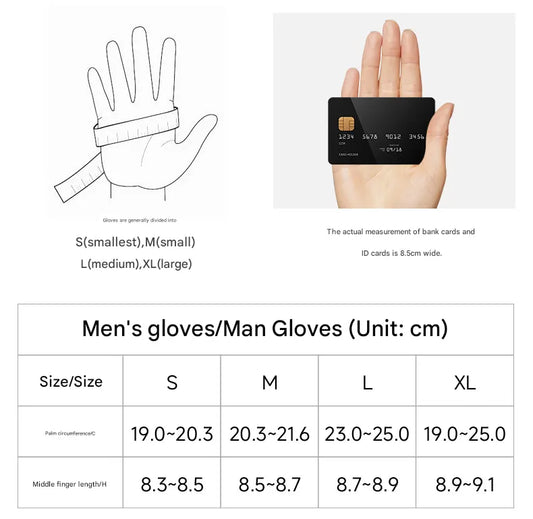 L Brown Premium Men's Genuine Sheepskin Leather Driving & Cycling Gloves - Image 3