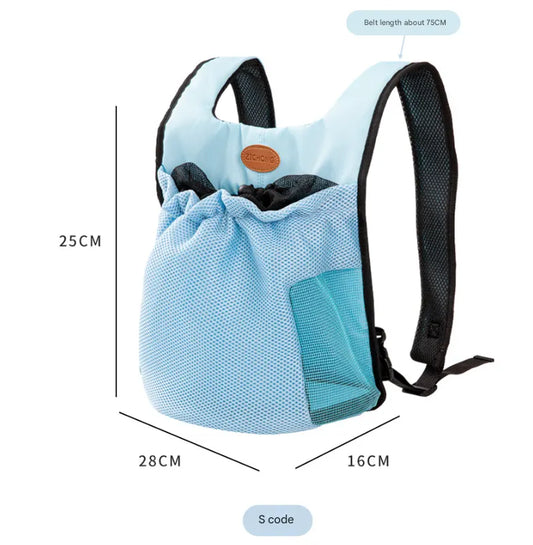 S Pink Hands-Free Pet Carrier Backpack for Small Dogs & Cats - Breathable Chest Pack for Outdoor Travel & Hiking - Image 2