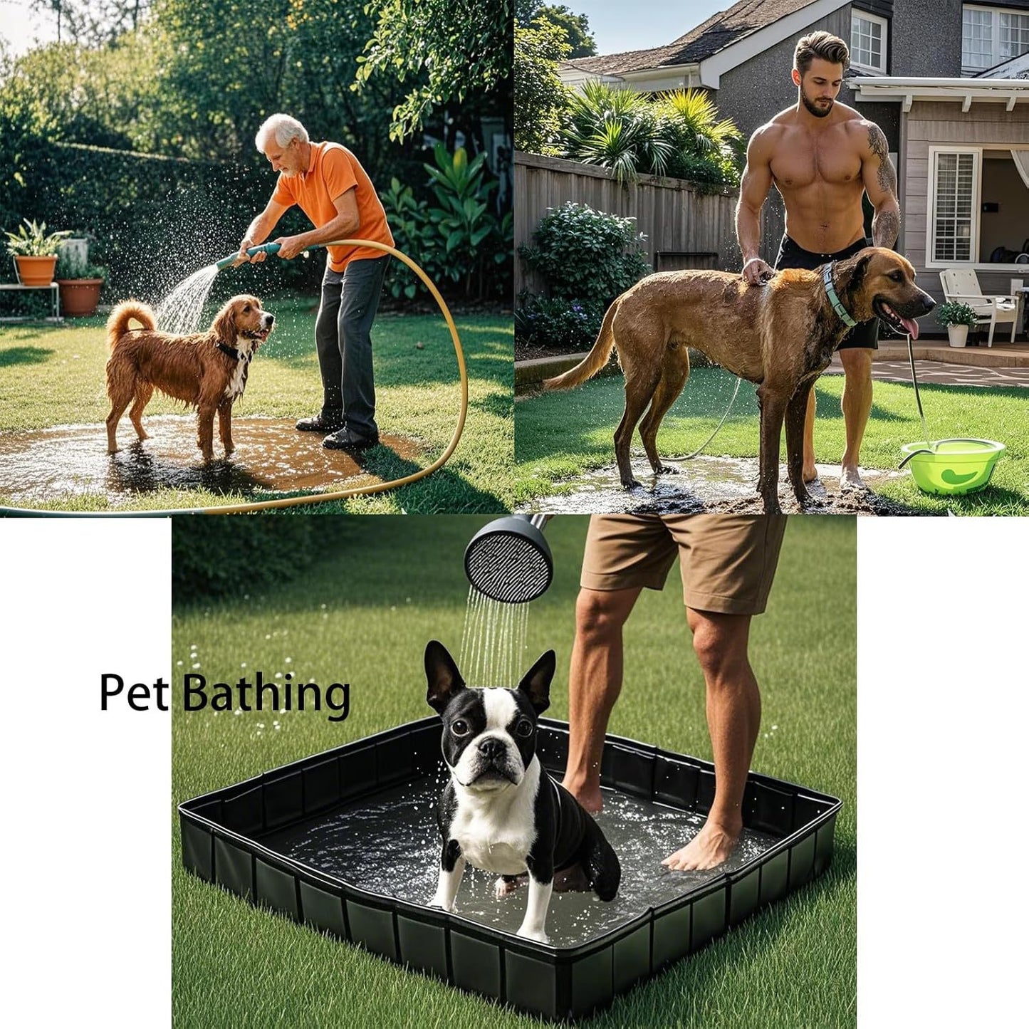 Portable Camping Shower Base - Collapsible Water Containment Tray with Drain for Outdoor Tents - Image 3