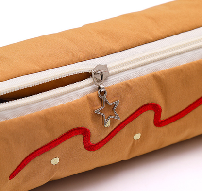Coffee Vibrant Color Block Pencil Case - Large Capacity Stationery Organizer for School & Office - Image 2