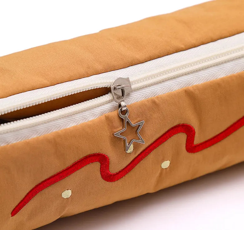 Coffee Vibrant Color Block Pencil Case - Large Capacity Stationery Organizer for School & Office - Image 2