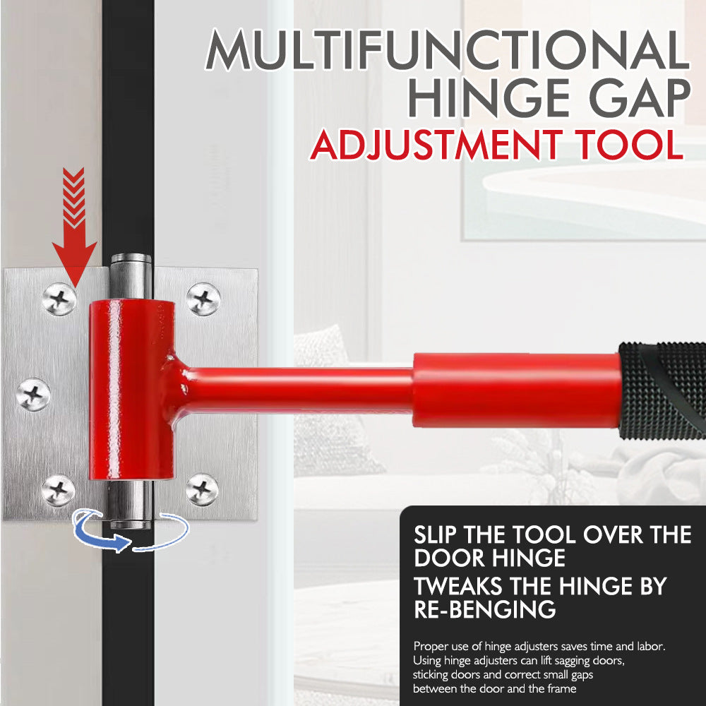 Heavy-Duty 4-in-1 Door Hinge Adjustment Tool - Wrench for Aligning & Lifting Sagging Doors - Image 3