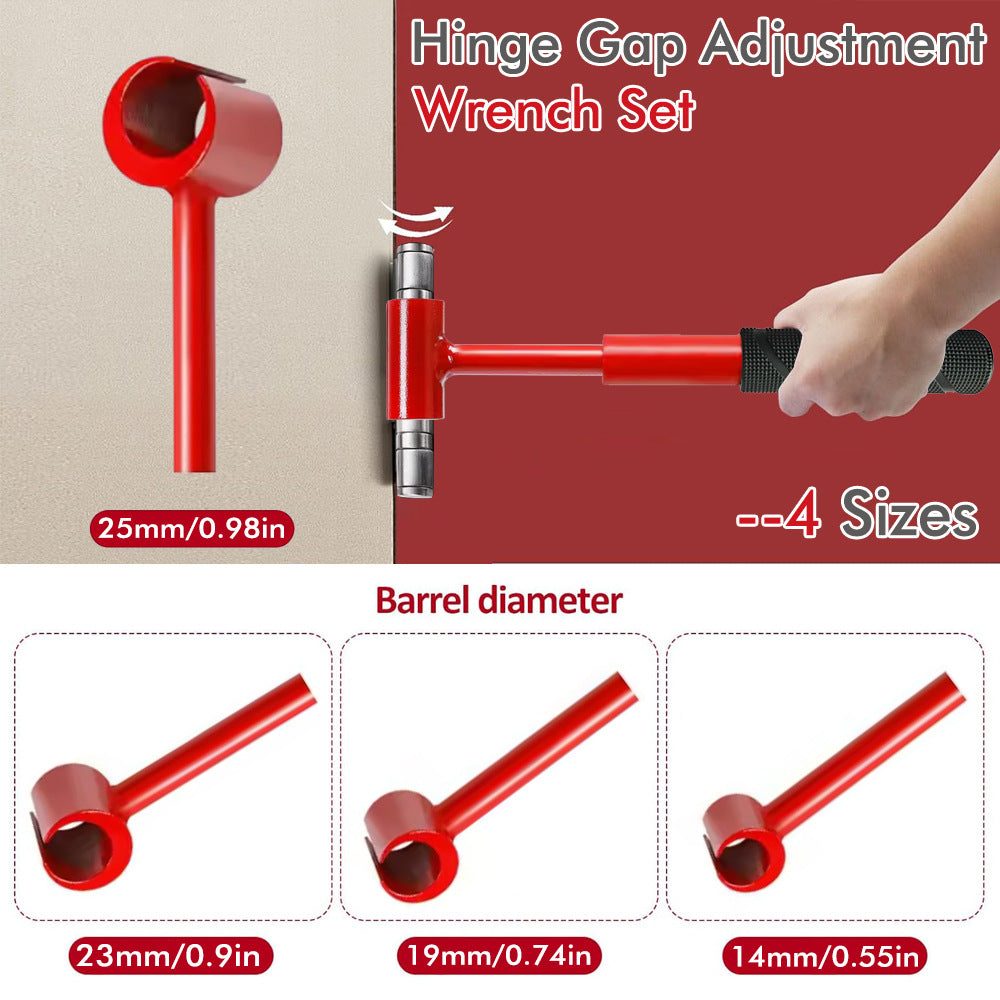 Heavy-Duty 4-in-1 Door Hinge Adjustment Tool - Wrench for Aligning & Lifting Sagging Doors - Image 4