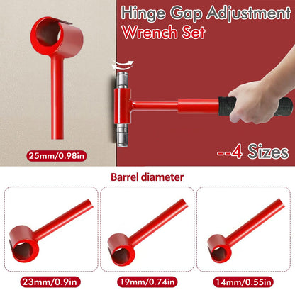 Heavy-Duty 4-in-1 Door Hinge Adjustment Tool - Wrench for Aligning & Lifting Sagging Doors - Image 4