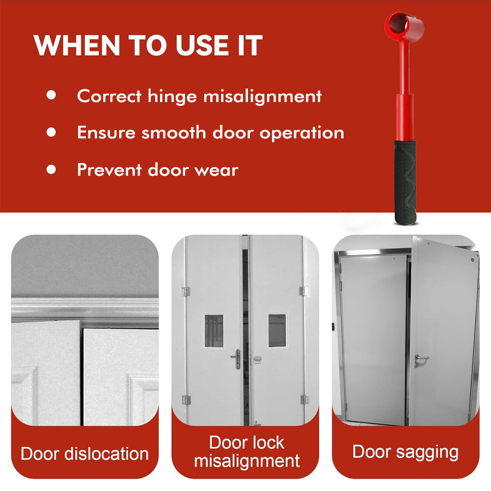 Heavy-Duty 4-in-1 Door Hinge Adjustment Tool - Wrench for Aligning & Lifting Sagging Doors - Image 5