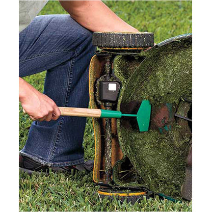 Heavy-Duty Lawn Mower Deck Scraper - Long Handle Garden Tool Cleaner for Blades & Yard Equipment - Image 2