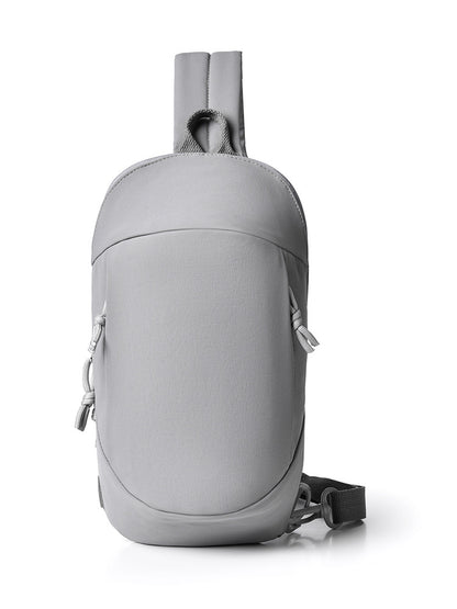 Grey Minimalist Anti-Theft Sling Bag for Men & Women - Water-Resistant Crossbody Chest Pack, Fits 9.7-inch Tablet