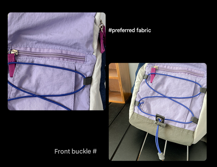 Green Mini Lightweight Drawstring Backpack for Women - Small Casual Travel Daypack - Image 2