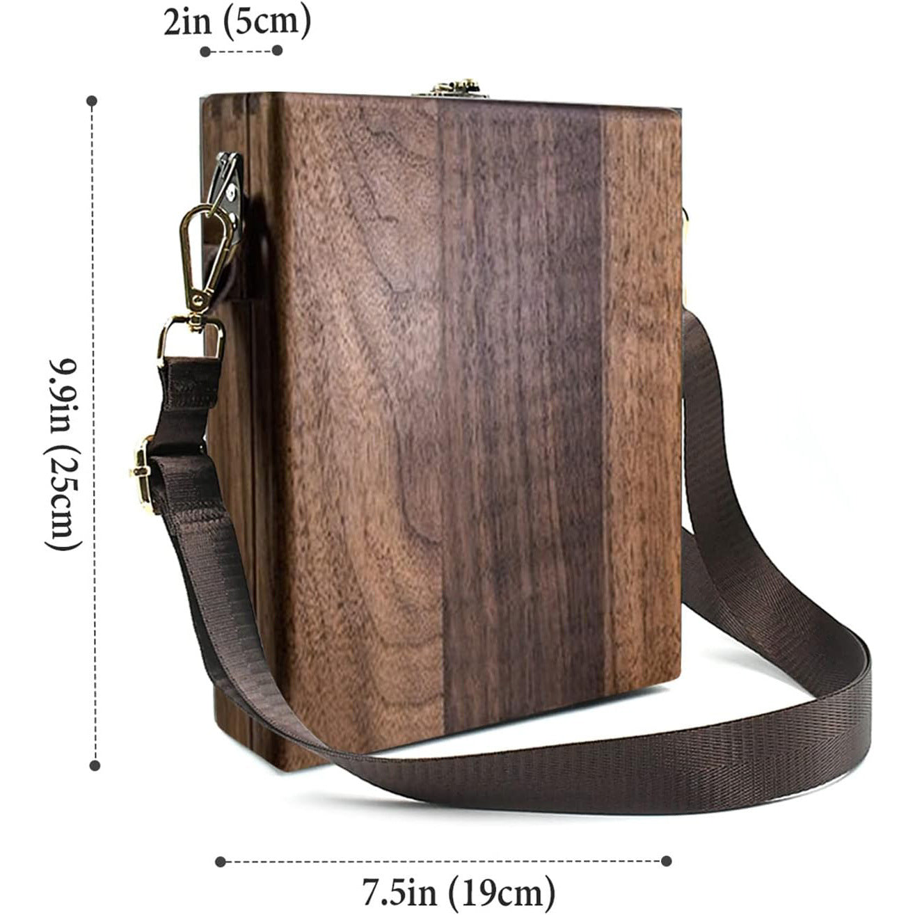 Vintage Writer's Wooden Messenger Box - Artisan Crossbody Satchel for Artists and Creatives - Image 3