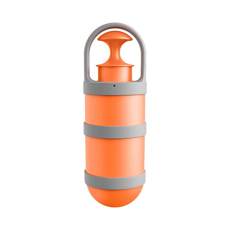 Orange and grey Hygienic Portable Dog Pooper Scooper with Integrated Bag Dispenser - Effortless Pet Waste Cleanup - Image 2