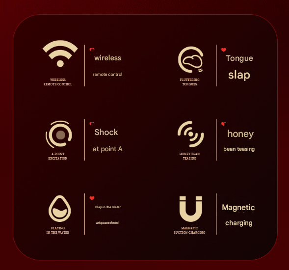 Red  Wearable Vibrating Stimulator with Remote - Dual-Action Couples' Toy - Image 3