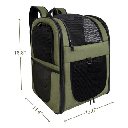 Blue Breathable Comfort Pet Travel Backpack - Image 4
