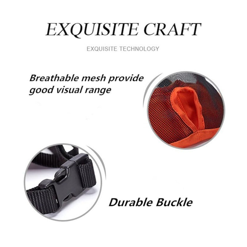 Black Adjustable Breathable Mesh Dog Muzzle for Short-Nosed Breeds(Size L) - Image 3