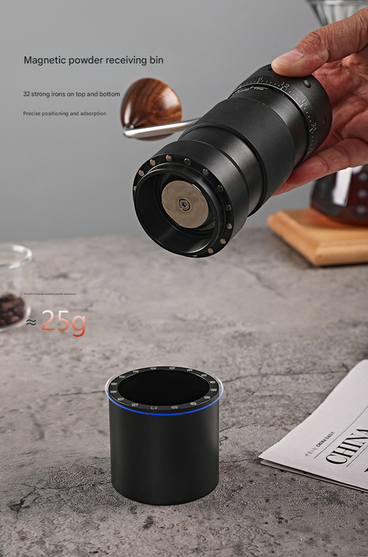 Grey Premium 7-Star Manual Coffee Grinder - Portable Bean Mil（R60pro） - Image 4