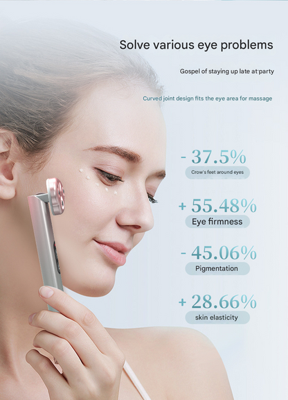 Pink New Cat Claw Eye Massager - Microcurrent Vibrating Eye Serum Device - Image 2