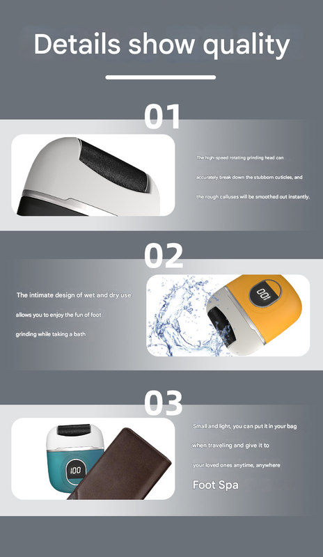 Green Smart Digital Electric Foot File - Automatic Dead Skin Remover - Image 3