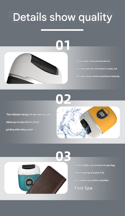 Green Smart Digital Electric Foot File - Automatic Dead Skin Remover - Image 3