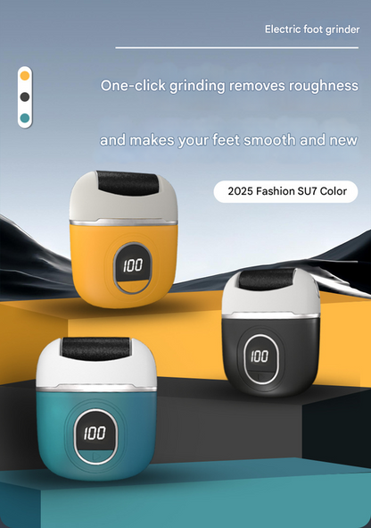 Black Smart Digital Electric Foot File - Automatic Dead Skin Remover - Image 2