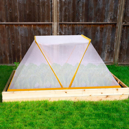 3 piece White Foldable Raised Garden Bed Cover - Vegetable Plant Protector(80 x 34 x 35 cm) - Image 4