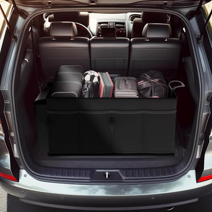 Black Car Trunk Storage Box - Foldable Organizer - Image 4