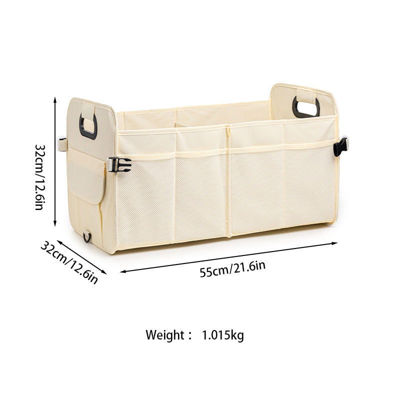Black Car Storage Box - Foldable Waterproof Trunk Organizer - Image 4