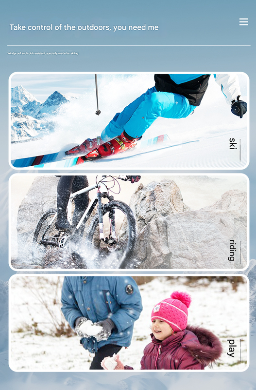 Black Women's Warm Winter Ski Gloves - Waterproof & Windproof Touchscreen Gloves for Snow Sports - Image 4