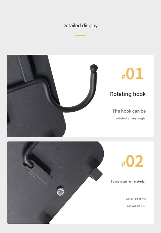 Iron Wall Mounted Motorcycle Helmet Holder - Heavy-Duty Gear Rack with Jacket Hook for Helmets, Coats & Accessories - Image 3