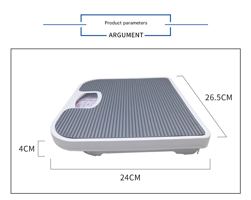 Light Gray Classic Mechanical Bathroom Scale - Battery-Free Analog Body Weight Scale with Non-Slip Platform - Image 4