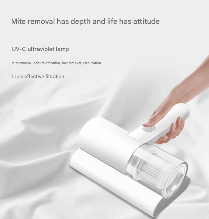Cordless UV-C Dust Mite Vacuum - Lightweight Handheld Cleaner with HEPA Filtration for Mattresses, Sofas, and Upholstery(3.7V) - Image 2