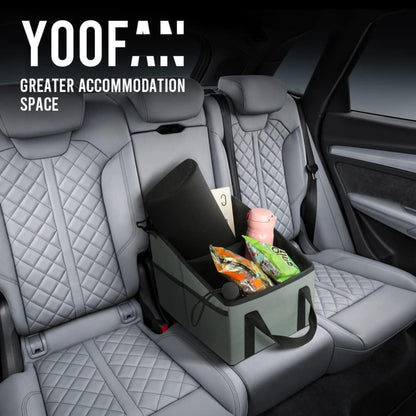 3-piece Blue Car Trunk Storage Box - Large Capacity Oxford Cloth Foldable Car Seat Organizer - Image 2