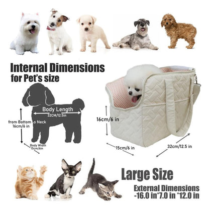 Grey Fashionable Pet Carrier Bag - Stylish Handbag for Cats and Small Dogs - Image 3