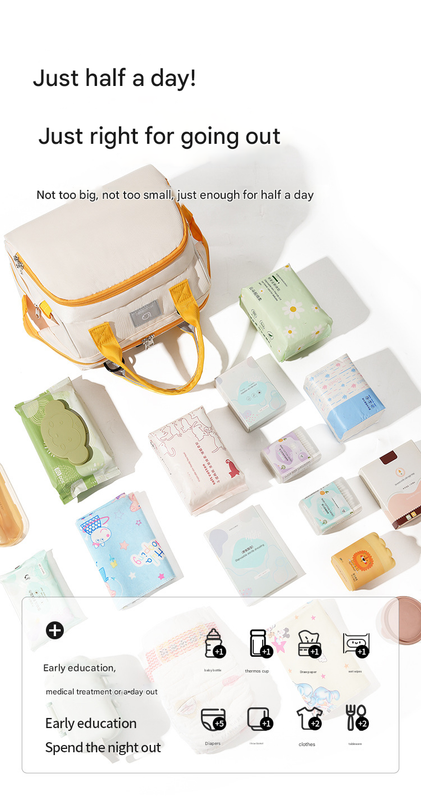 Beige Versatile 3-in-1 Nappy Bag | Convertible Backpack, Tote & Crossbody with Insulated Pockets - Image 2